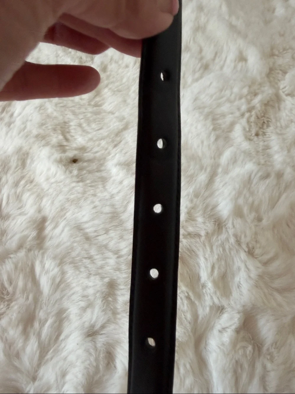 Lauren Ralph Lauren Black and Tan Leather Belt with Silver Buckle size S
